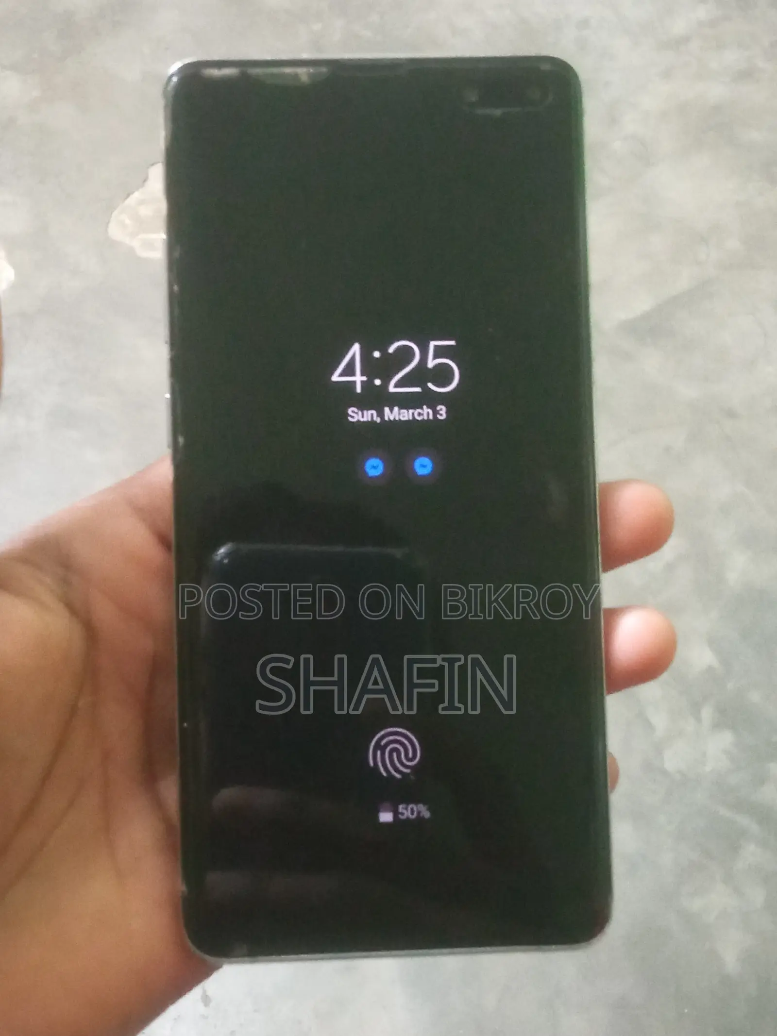 স্যামসাং গ্যালাক্সি এস১০ ৫জি ২৫৬ জিবি সিলভার