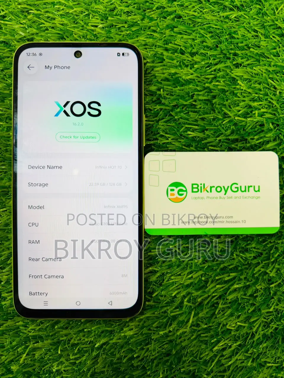 Infinix Hot 70 128 GB Green