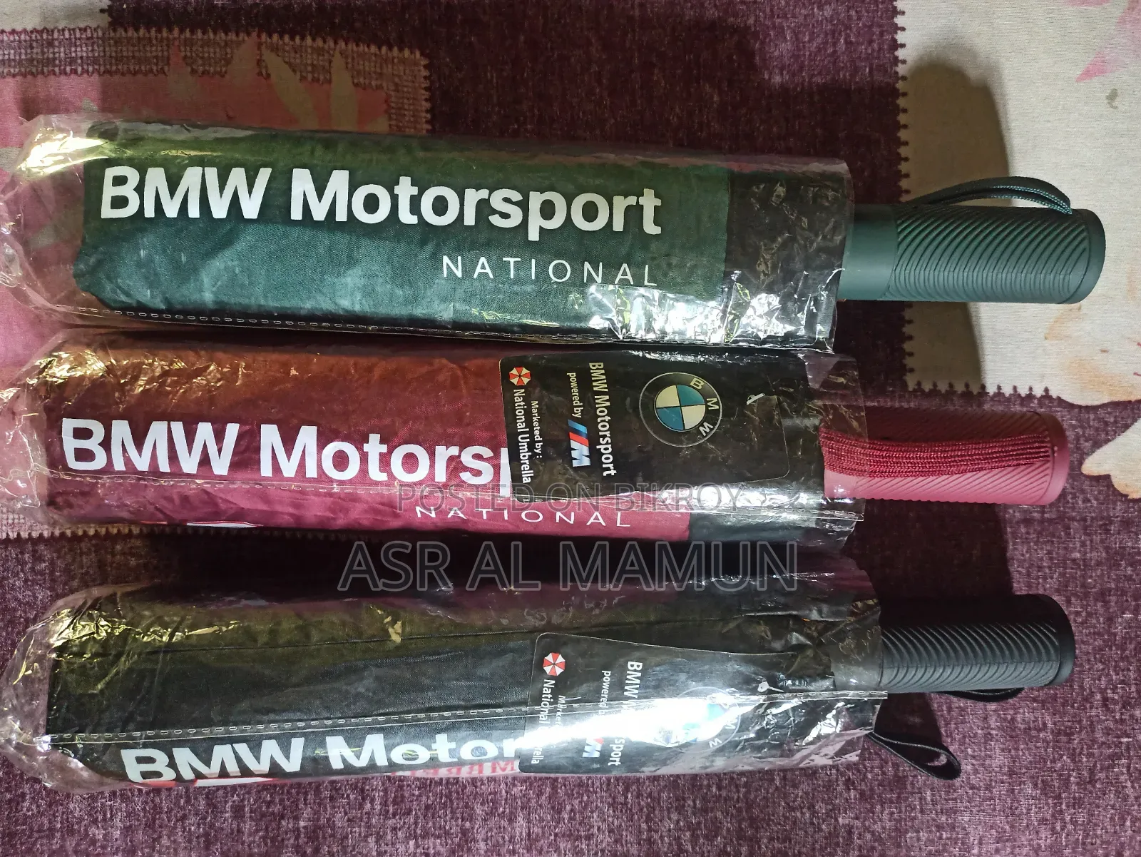 12-Ribs Premium Umbrella BMW MOTORSPORT (Auto Open/Close)