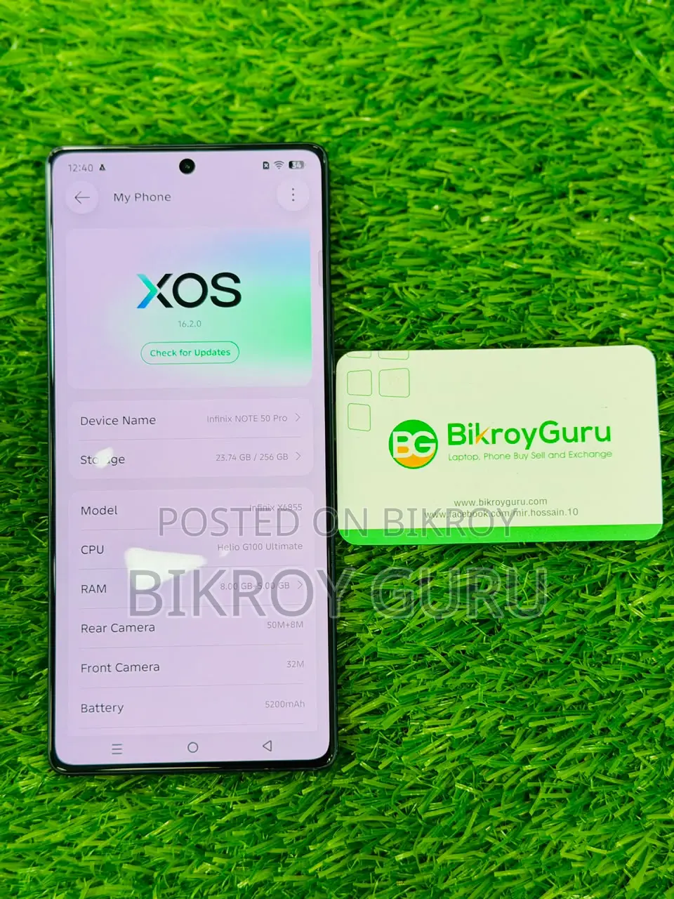 ইনফিনিক্স নোট ৫০ প্রো ২৫৬ জিবি ব্লু