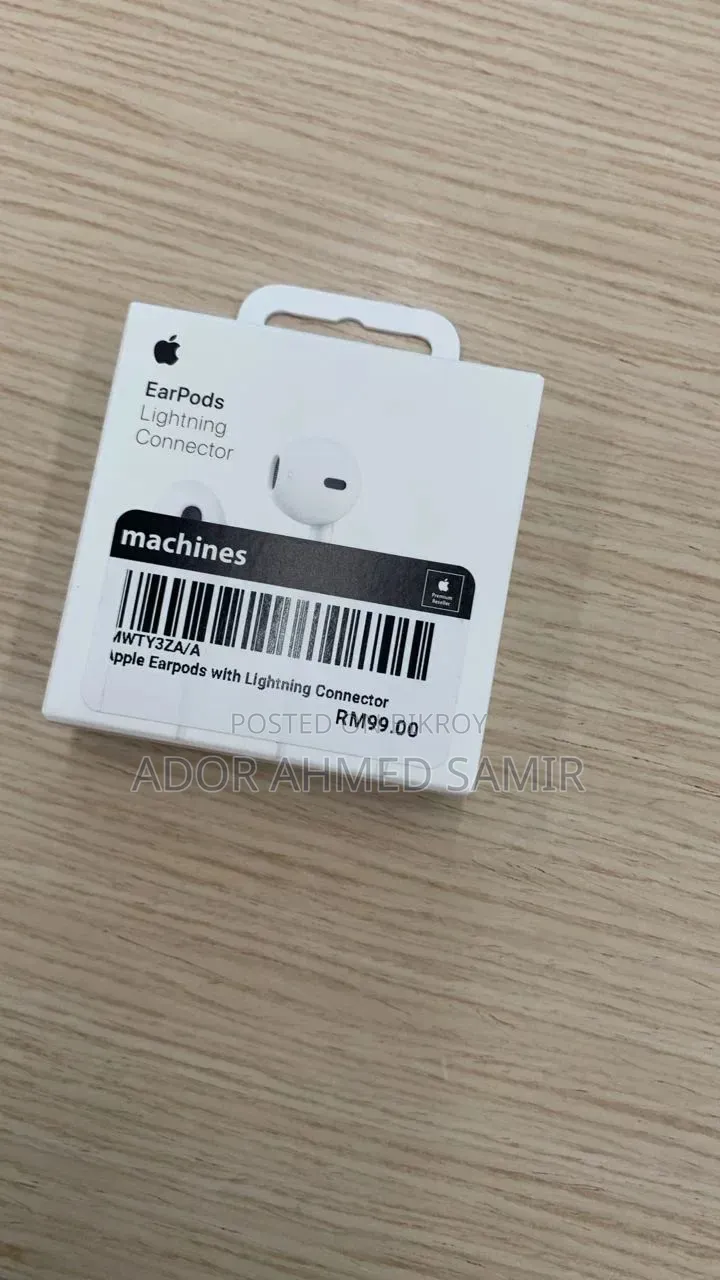iPhone Authorised Lighting Earphone Full Intac