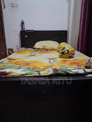 Almirah, Bed, Table, Chair