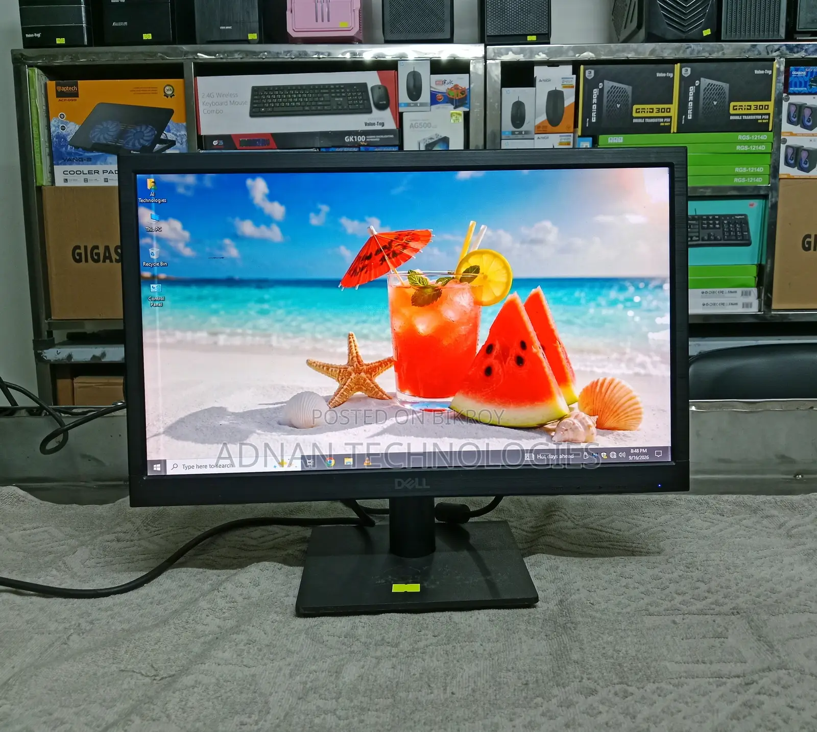 1 Mark Dell D1918H 19 Inch LED Monitor - HD Display With HDMI VGA