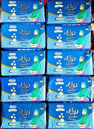 10 packs of sanitary napkins priced at