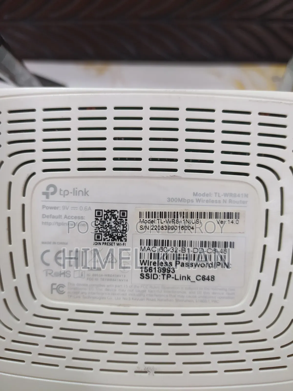 TP-Link 300Mbps Wifi Router Full Fresh Running Conditions