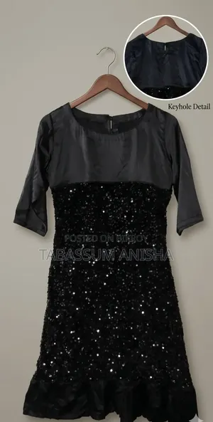 Black Sequins Party Dress