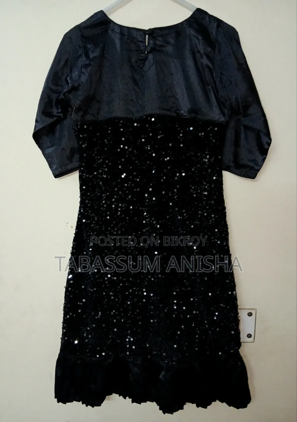 Black Sequins Party Dress