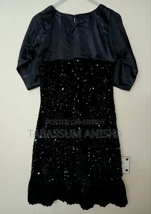 Black Sequins Party Dress