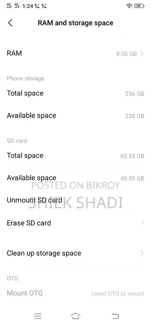 Vivo Y17 256 GB Blue