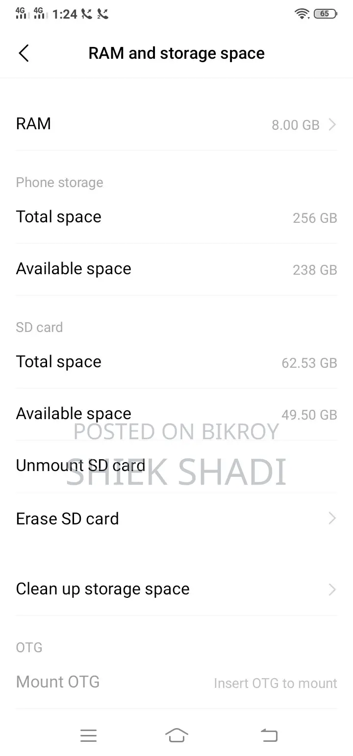 Vivo Y17 256 GB Blue
