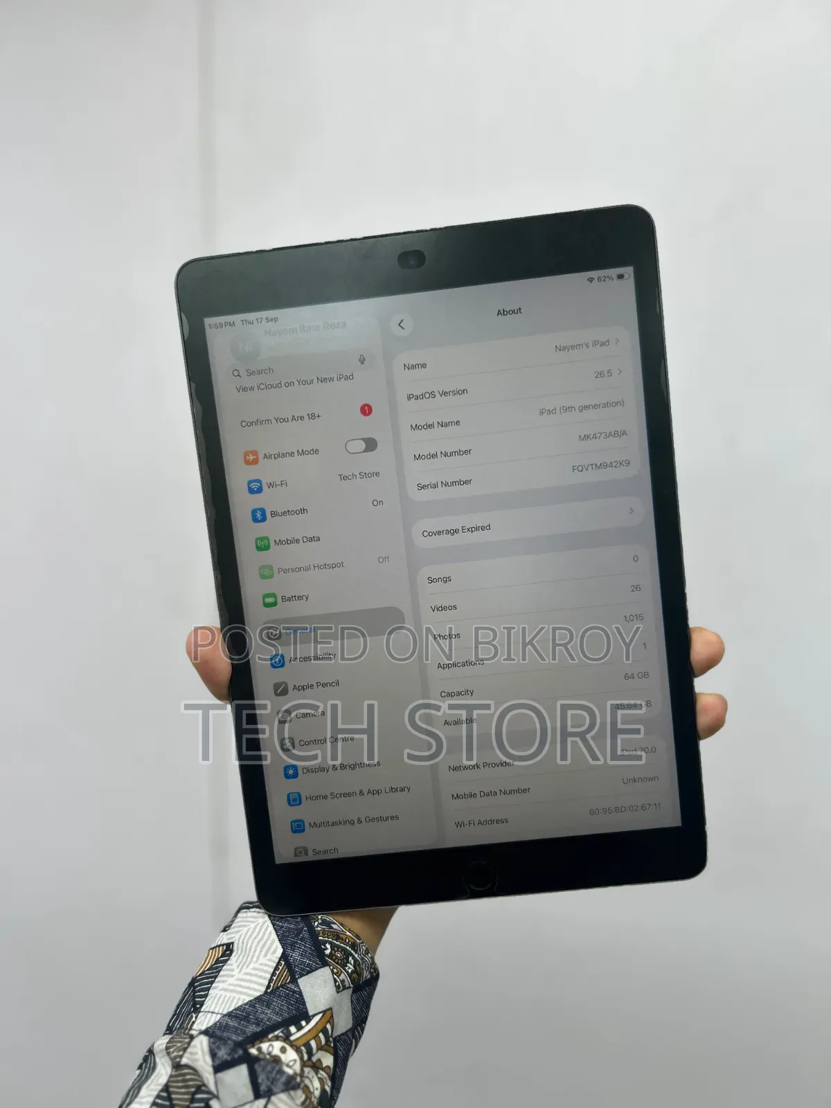 Apple iPad 10.2 (2021) 64 GB Gray