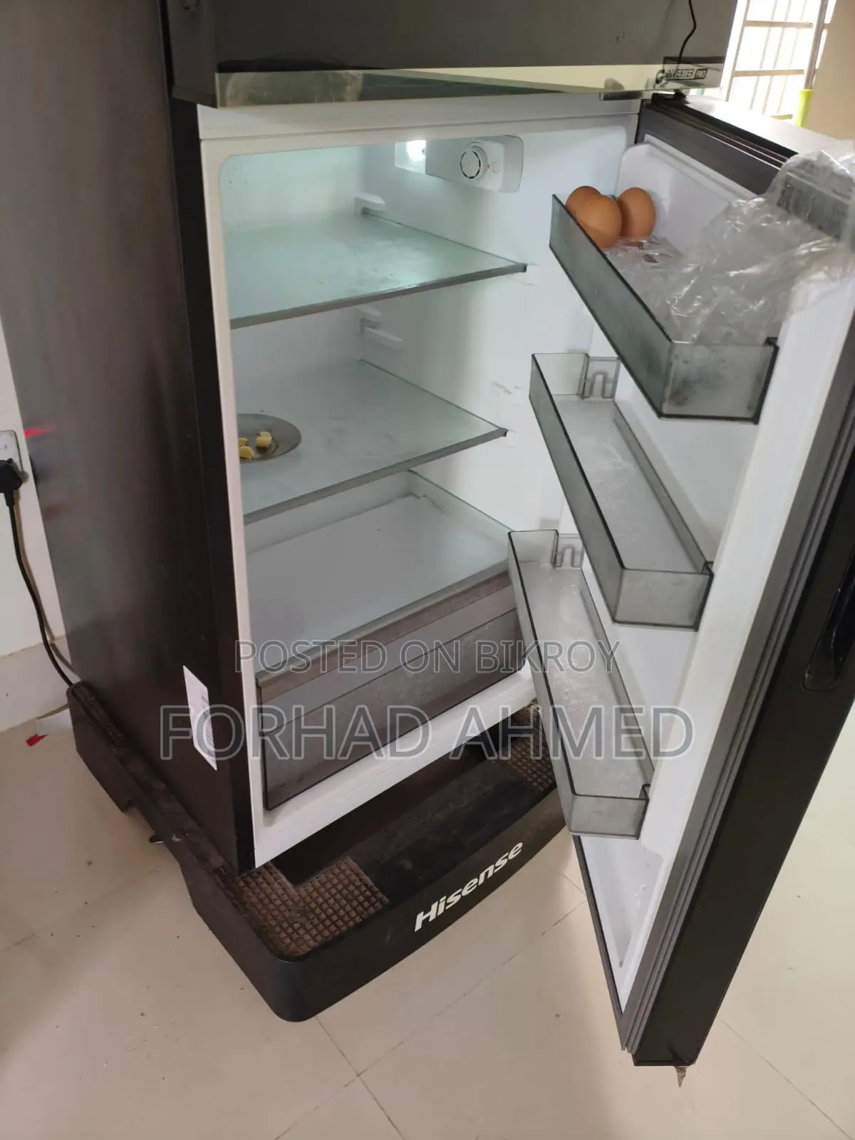 Hisense RT1G236NAB/BD3 Black 238L TMF Glass Door Inverter Refrigerator