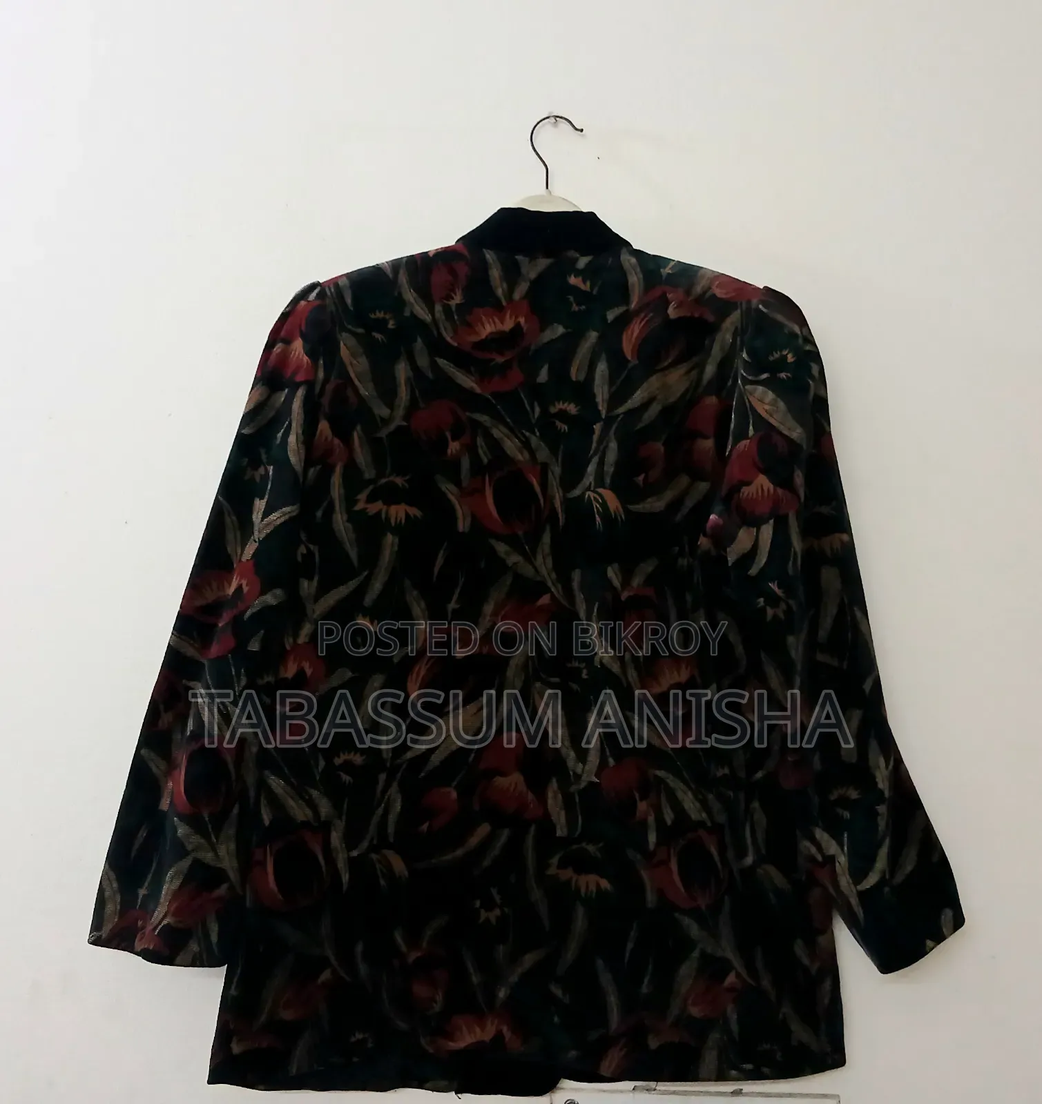 Velvet Printed Coat