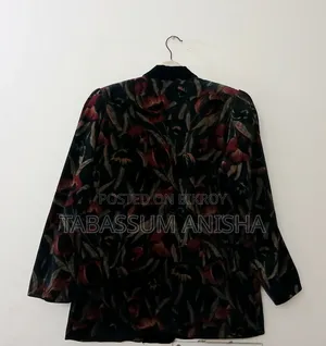 Velvet Printed Coat