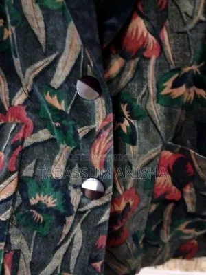 Velvet Printed Coat