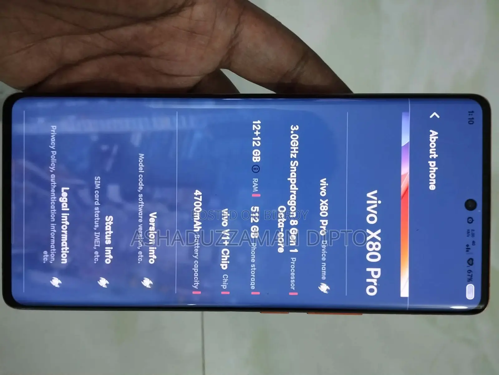 Vivo X80 Pro 512 GB Orange