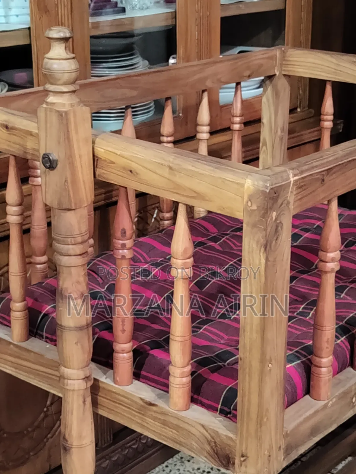 Wooden Baby Cradle