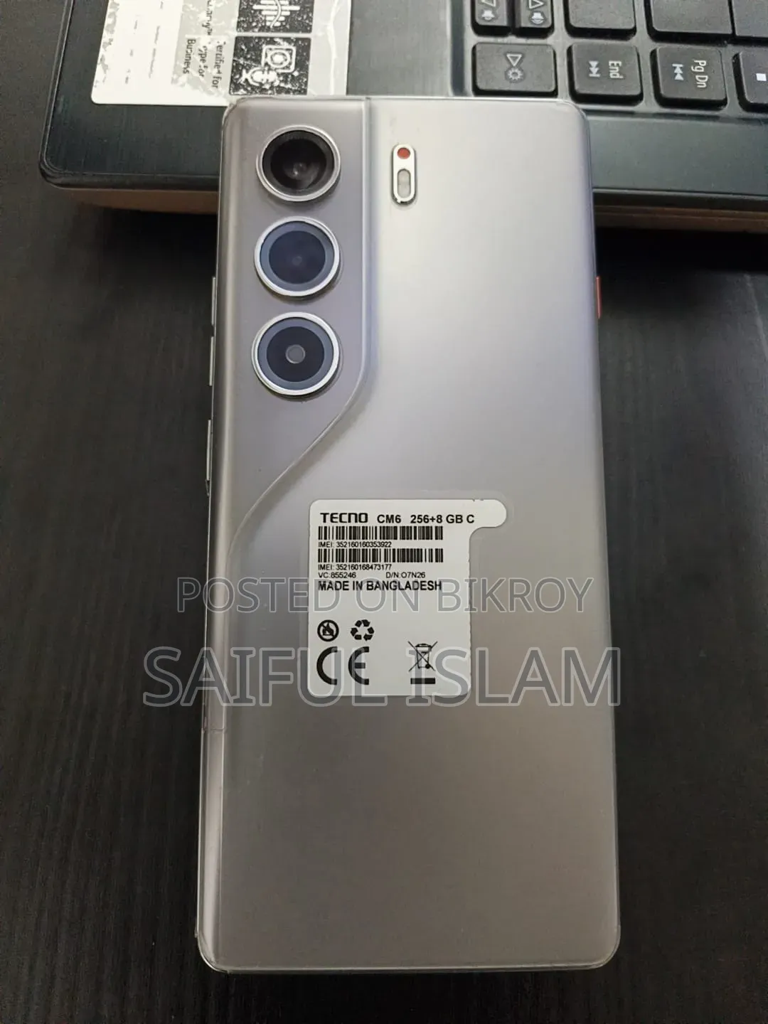 Tecno Camon 40 Pro 4G 256 GB Gray