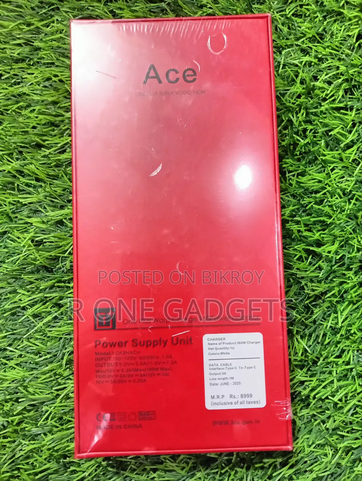 One Plus 160 Watt Supervooc Official Original Charger