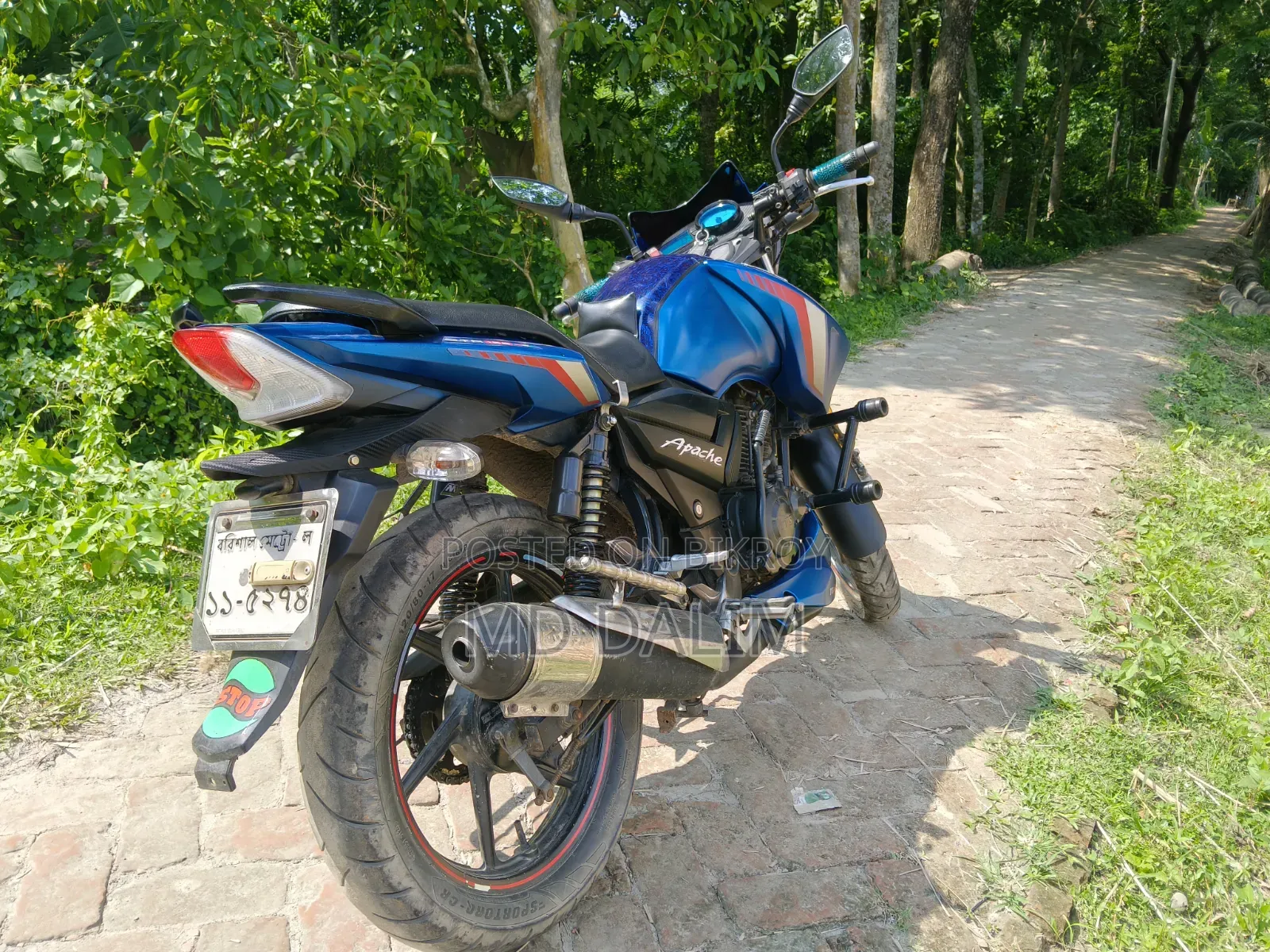 TVS Apache RTR 160 2V 2018 Blue