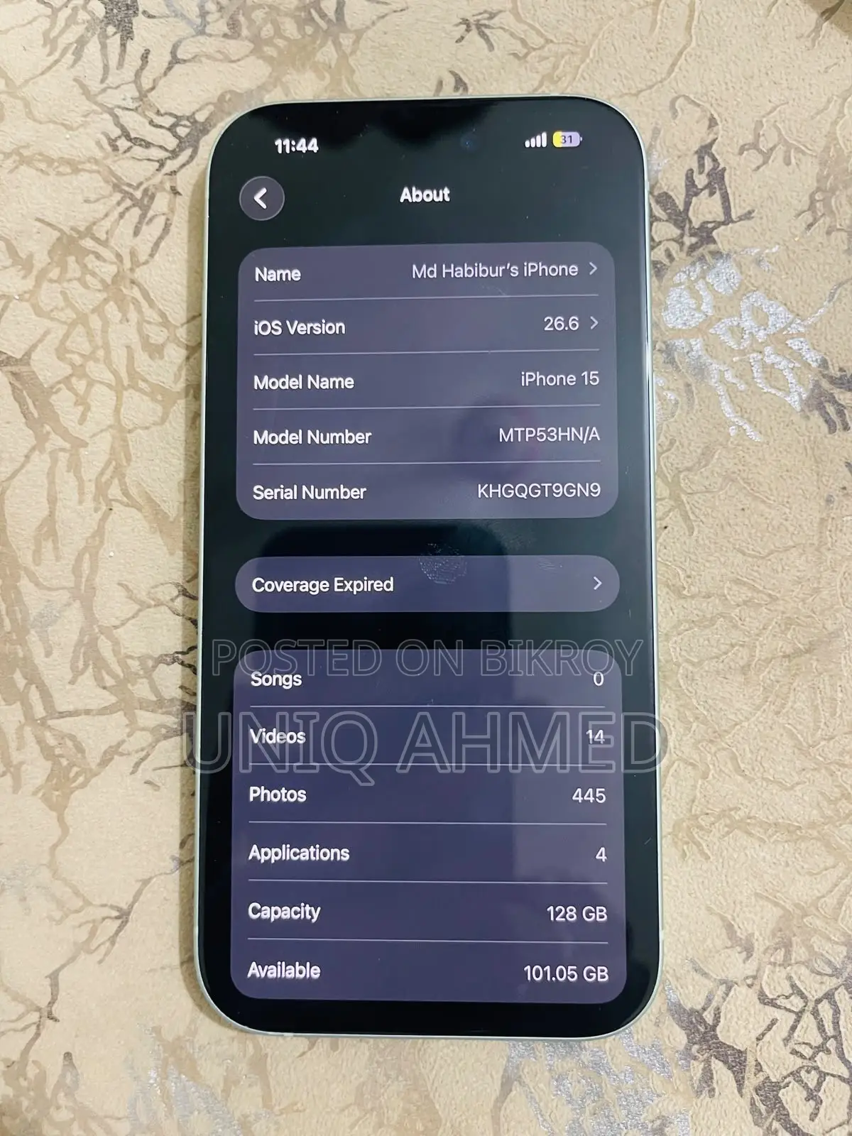 Apple iPhone 15 128 GB Green