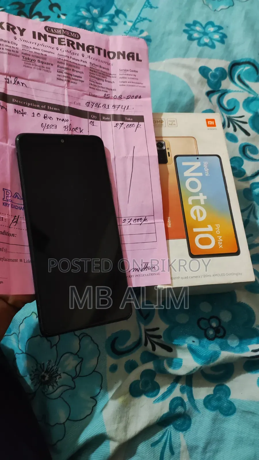 Xiaomi Redmi Note 10 Pro Max 128 GB Black