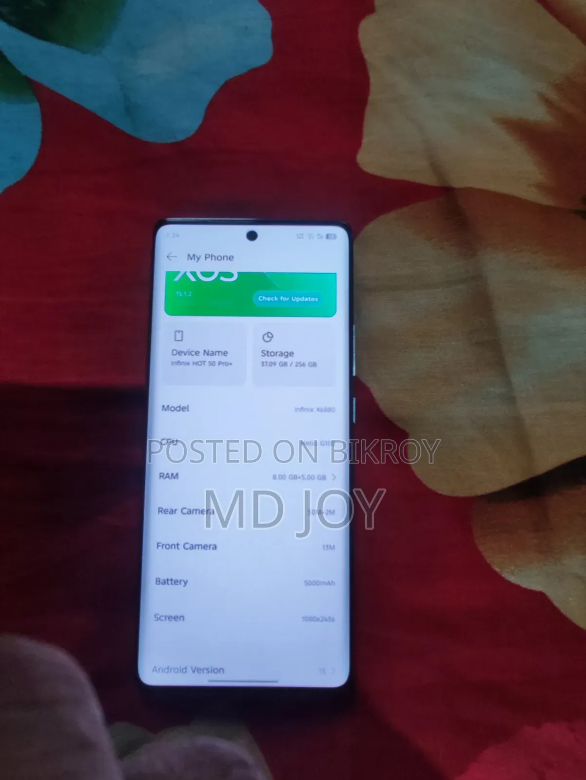 Infinix Hot 50 Pro+ 4G 256 GB Gray