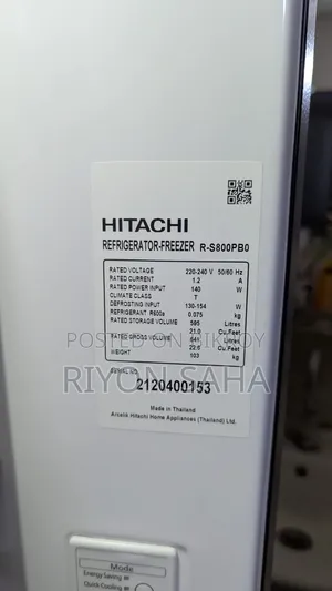 Hitachi 641L Side-by-Side Refrigerator – Like New Condition
