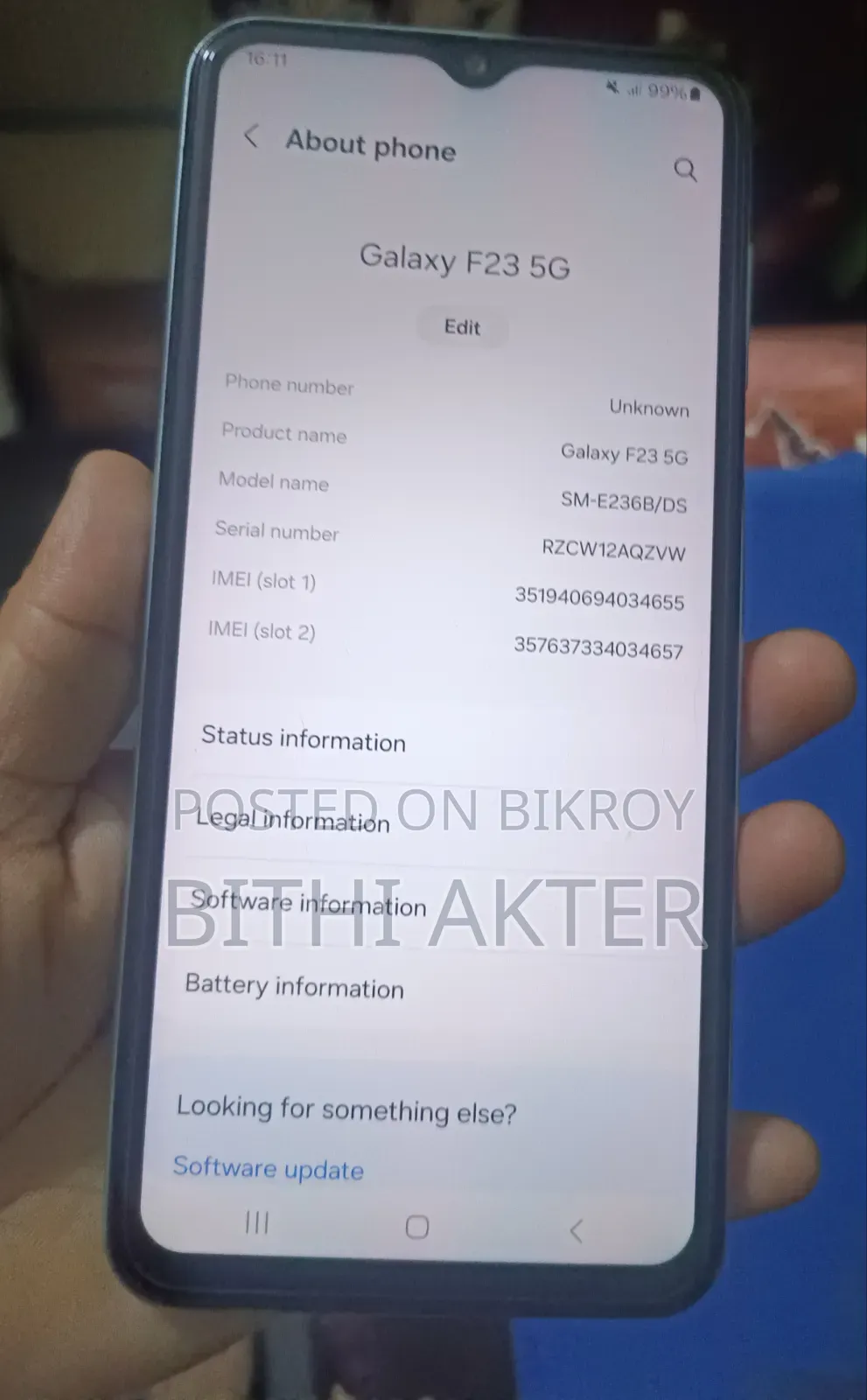Samsung Galaxy F23 128 GB Silver
