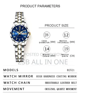 BINBOND Top Brand Luxury Fashion Business Womens Watches