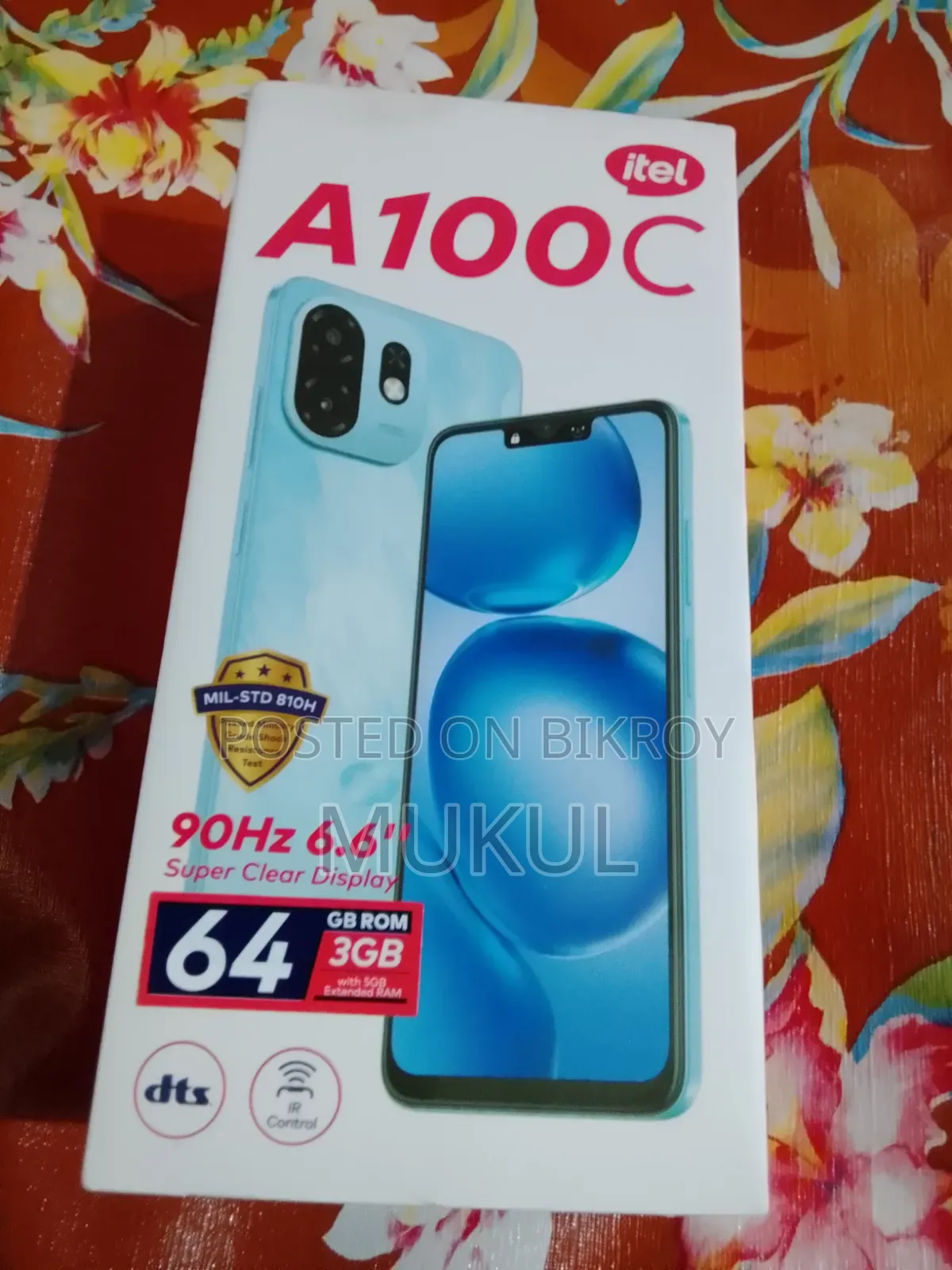 আইটেল এ১০০সি ৬৪ জিবি ব্ল্যাক