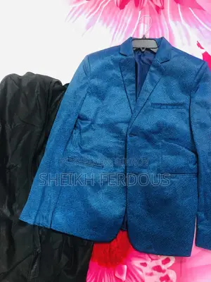 Blue Textured Blazer