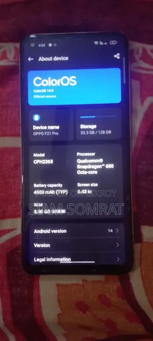 Oppo F21 Pro 128 GB Orange