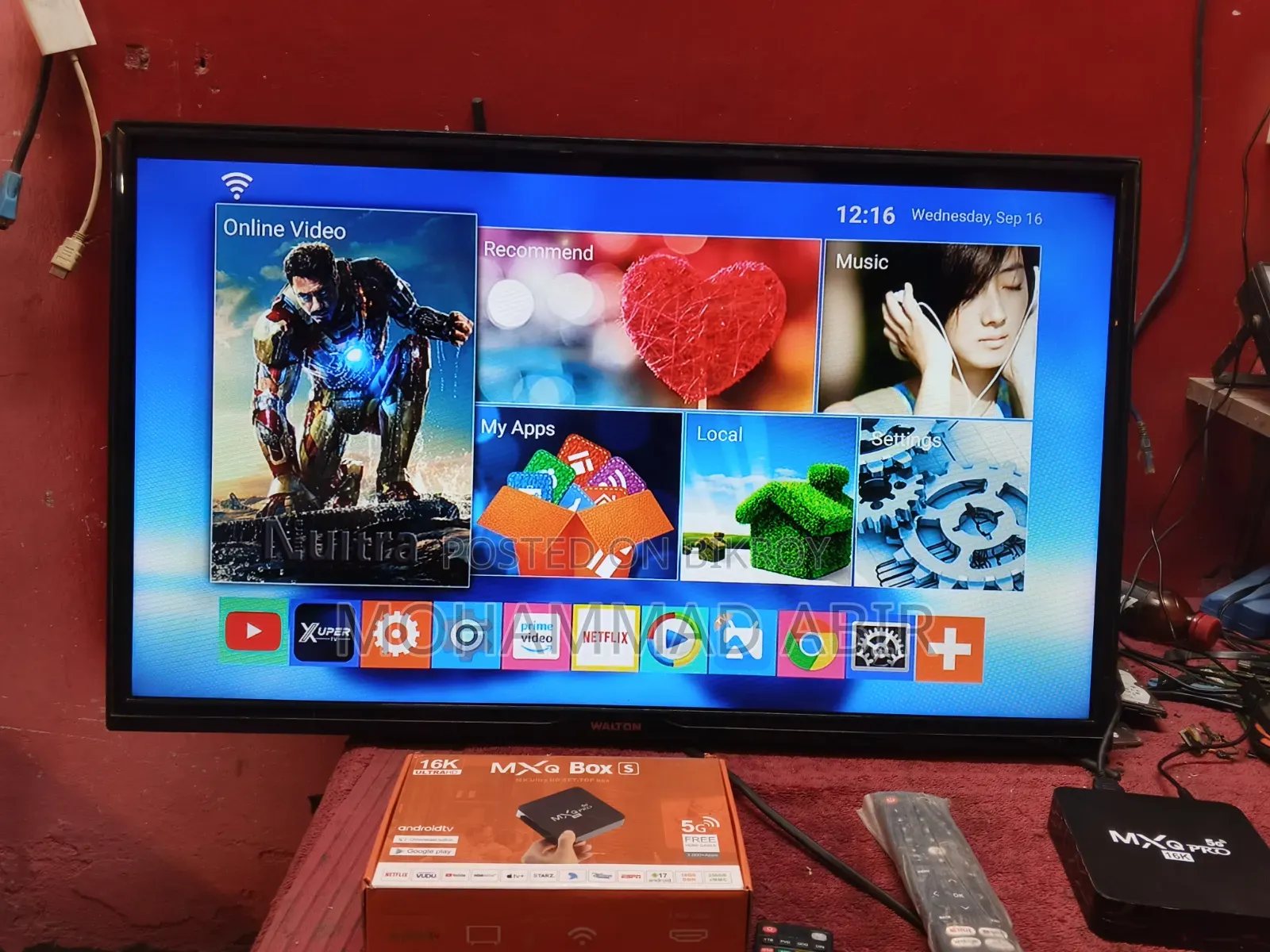 Walton 32" Led Smart TV Ram-16gb Rom-256gb