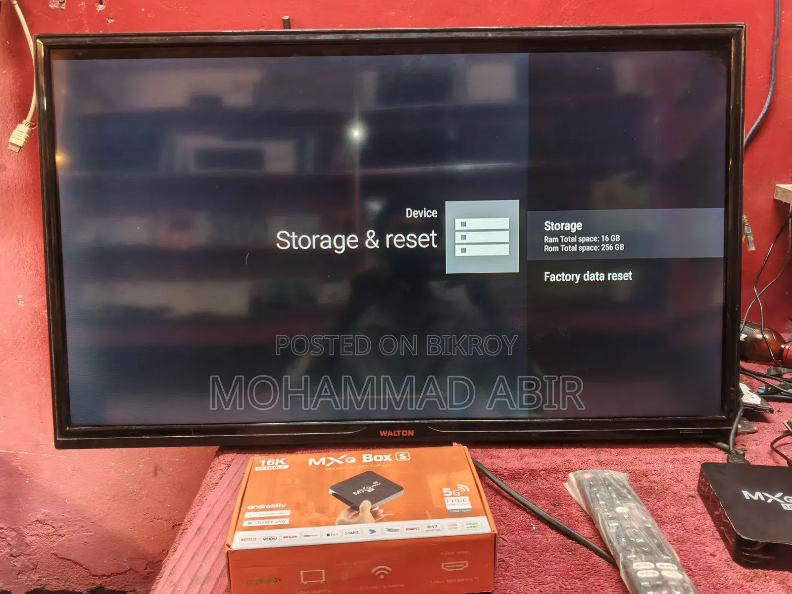 Walton 32" Led Smart TV Ram-16gb Rom-256gb