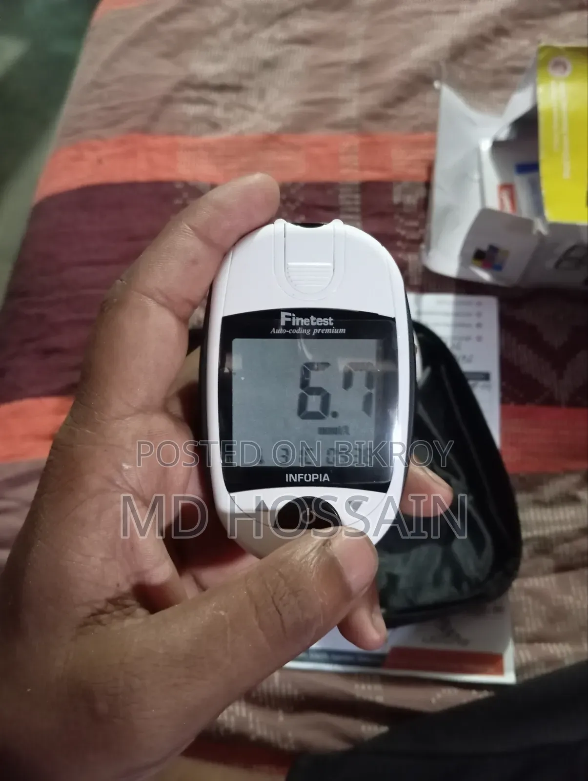 ব্লাড সুগার মাপার মেসিন বিক্রি করবো