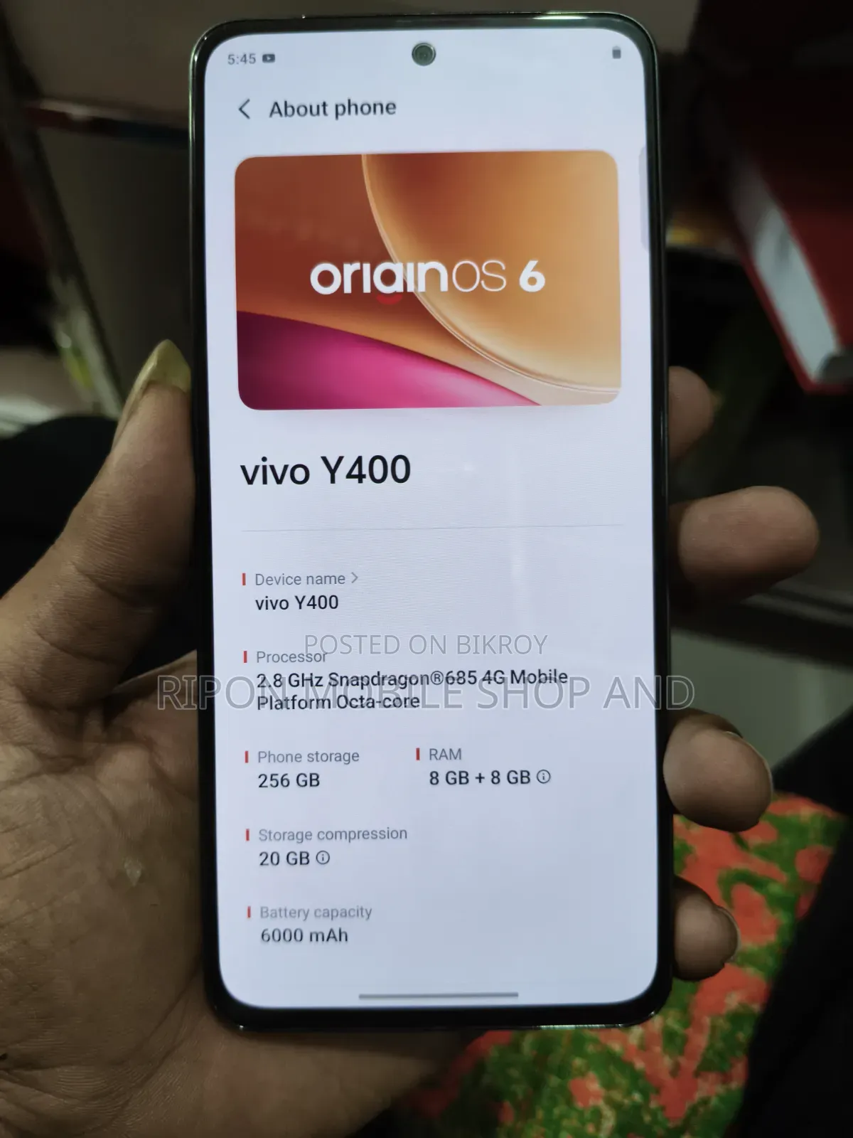 Vivo Y400 256 GB Purple