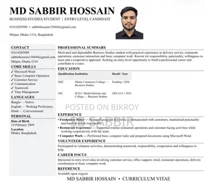 Part-Time Weekend CV