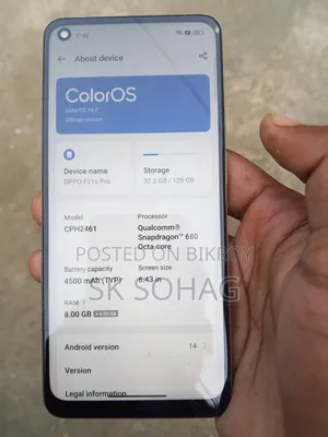 Oppo F21s Pro 128 GB Gold