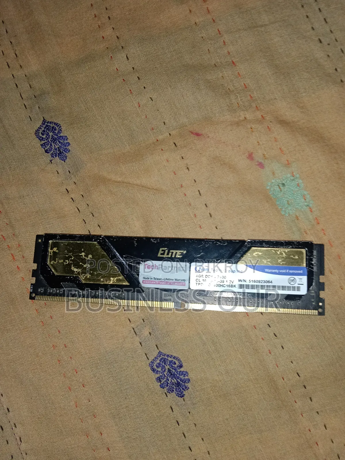 Team Group Elite DDR4 4GB 2400MHz RAM বিক্রি হবে