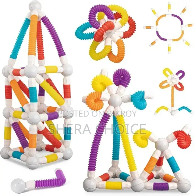 40 pcs Flexible Magnetic Tube Block Toys