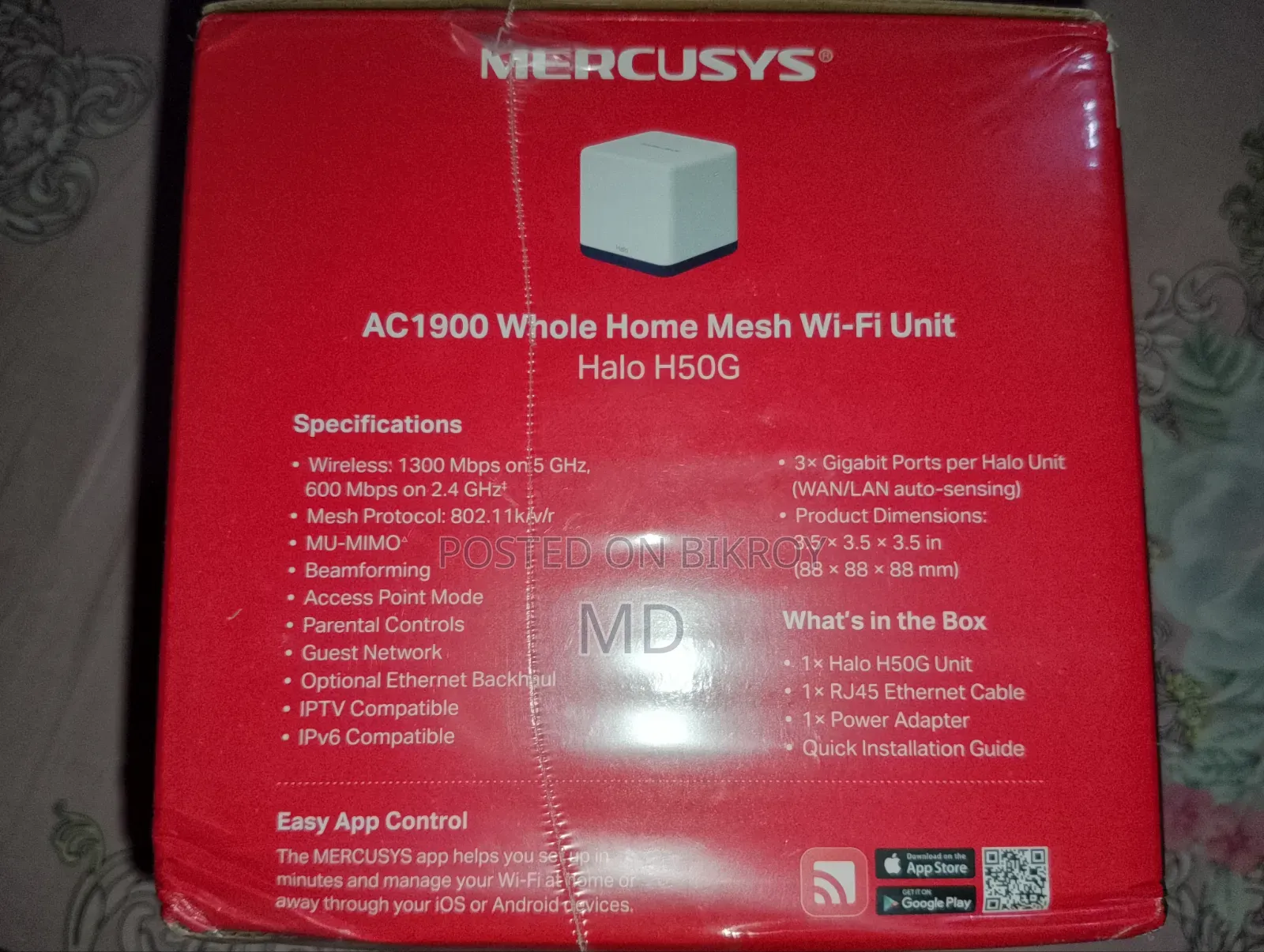 Mercusys Halo H50G Dual Band Gigabit Wi-Fi Mesh Router