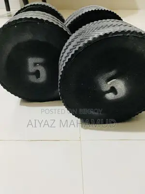 Black Colour Dumbbell