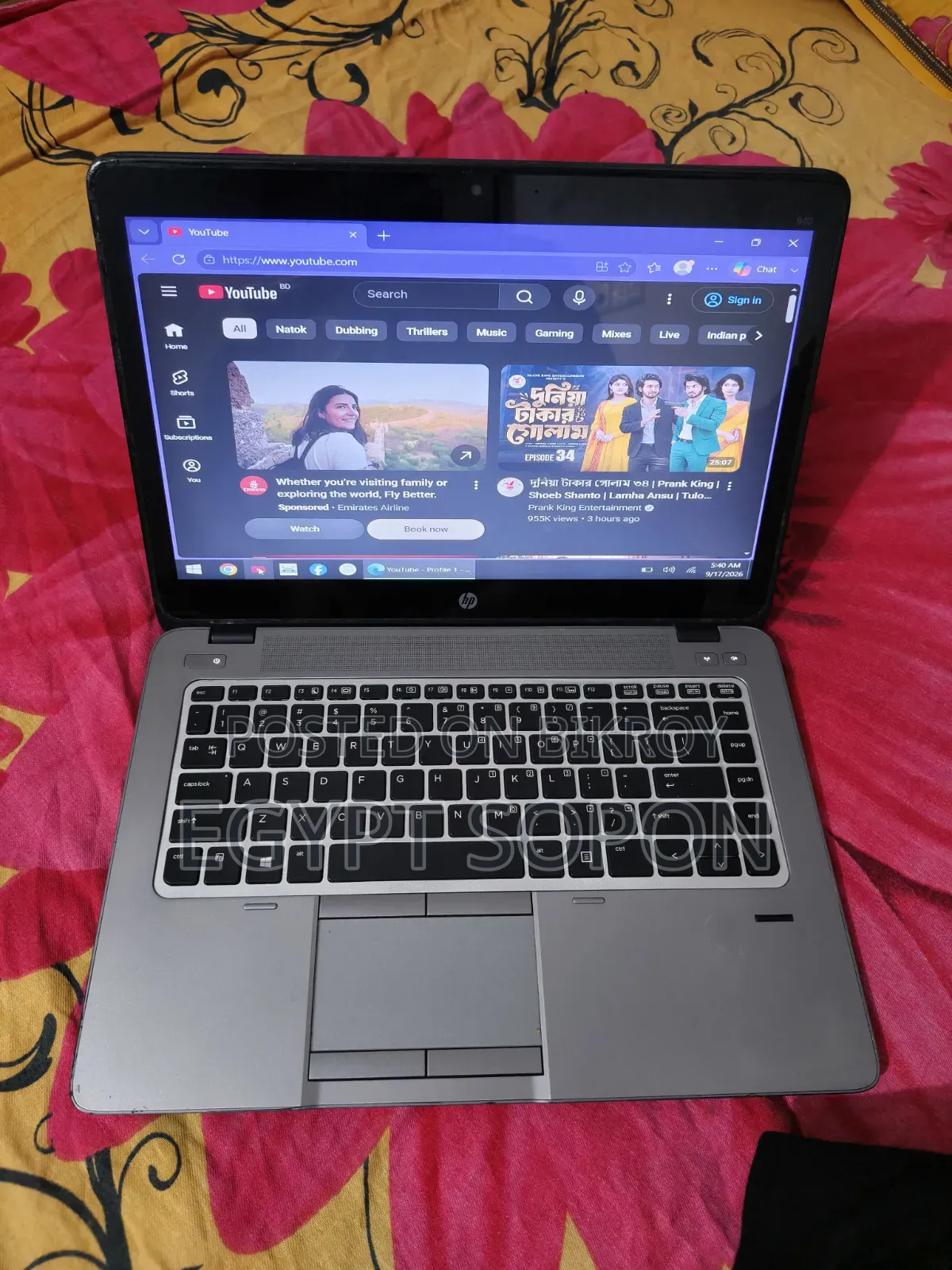 Laptop HP 8GB Intel Core i3 HDD+SSD 500GB