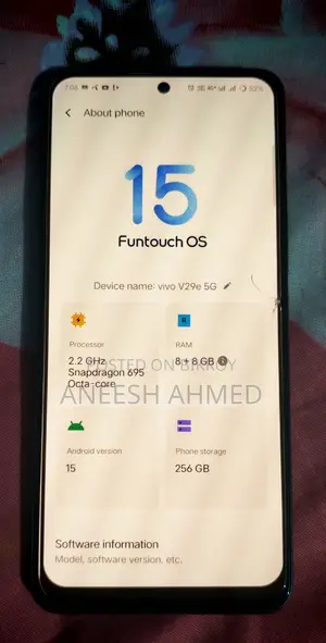 Vivo V29e 5G 256 GB Black