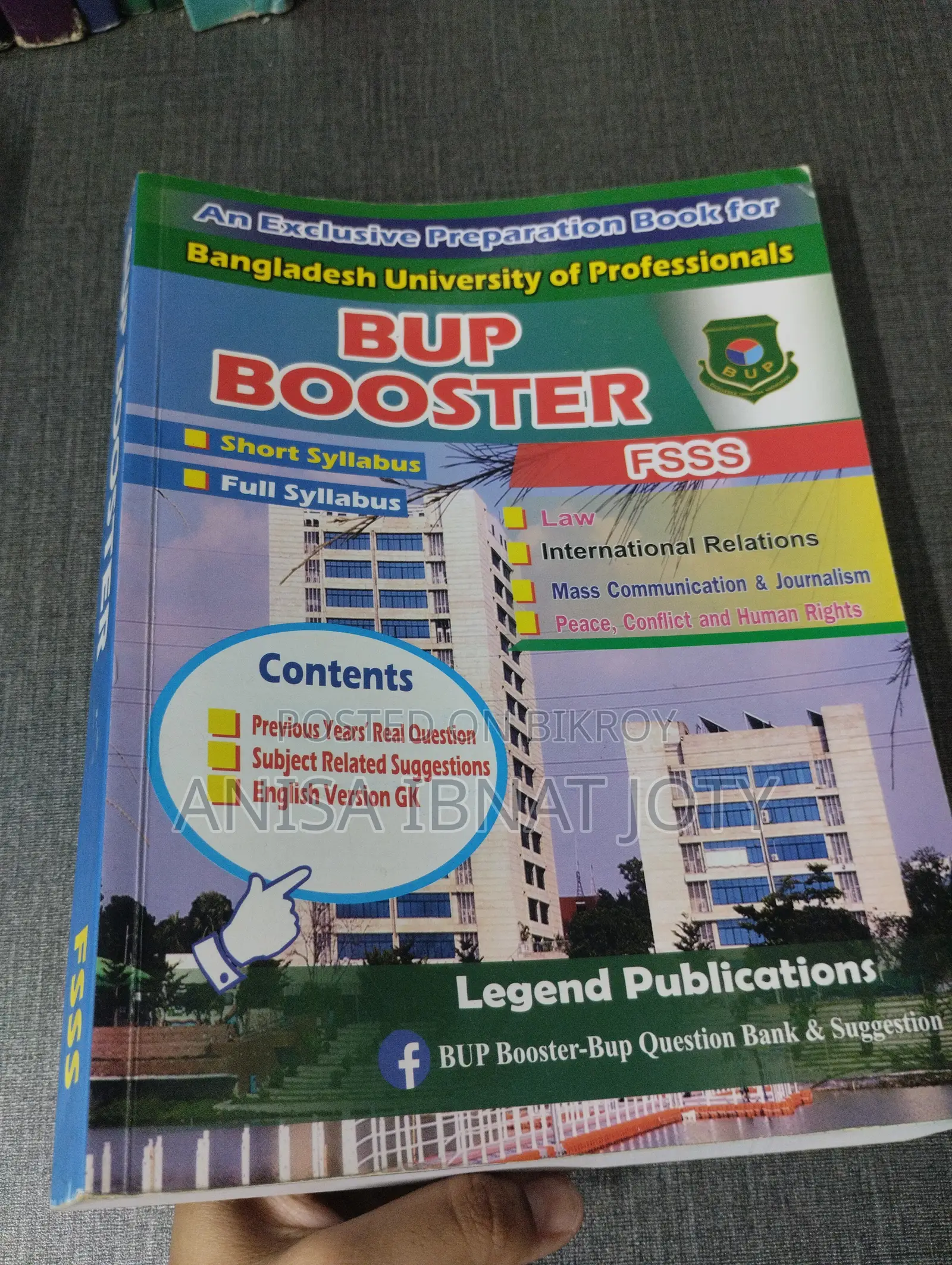BUP Booster FSSS Admission Book – English Version