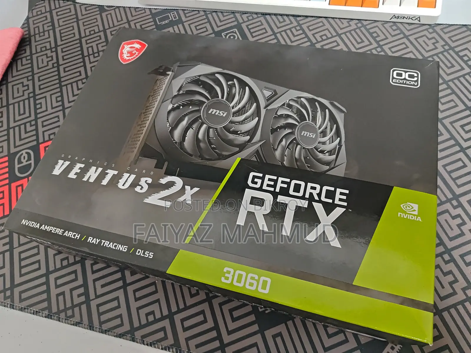 MSI GeForce RTX 3060 Ventus 2X OC — 12GB | (With Official Warranty)