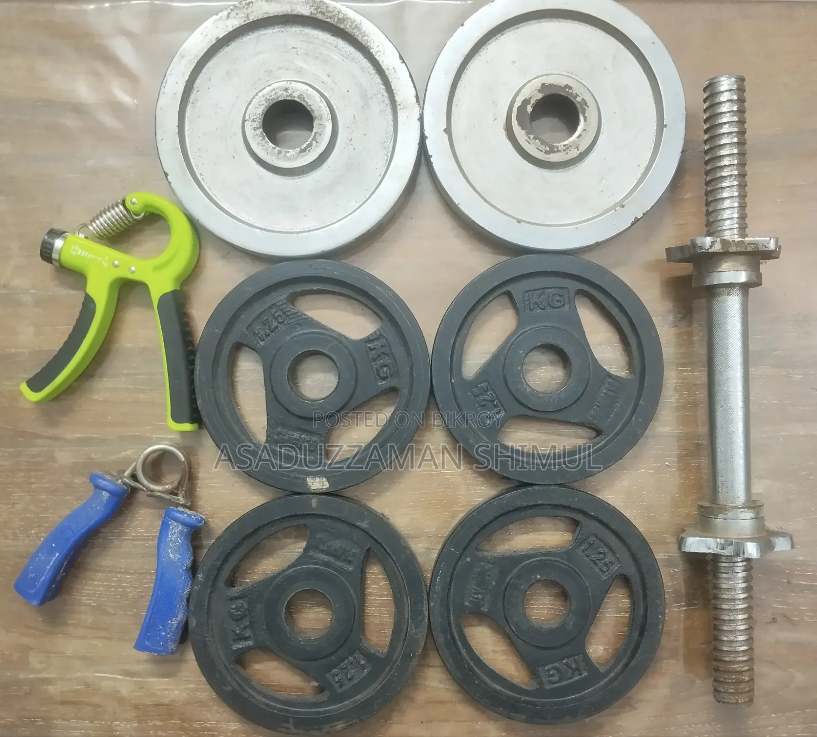 Adjustable Dumbbell (Weight 10KG) Hand Grippers