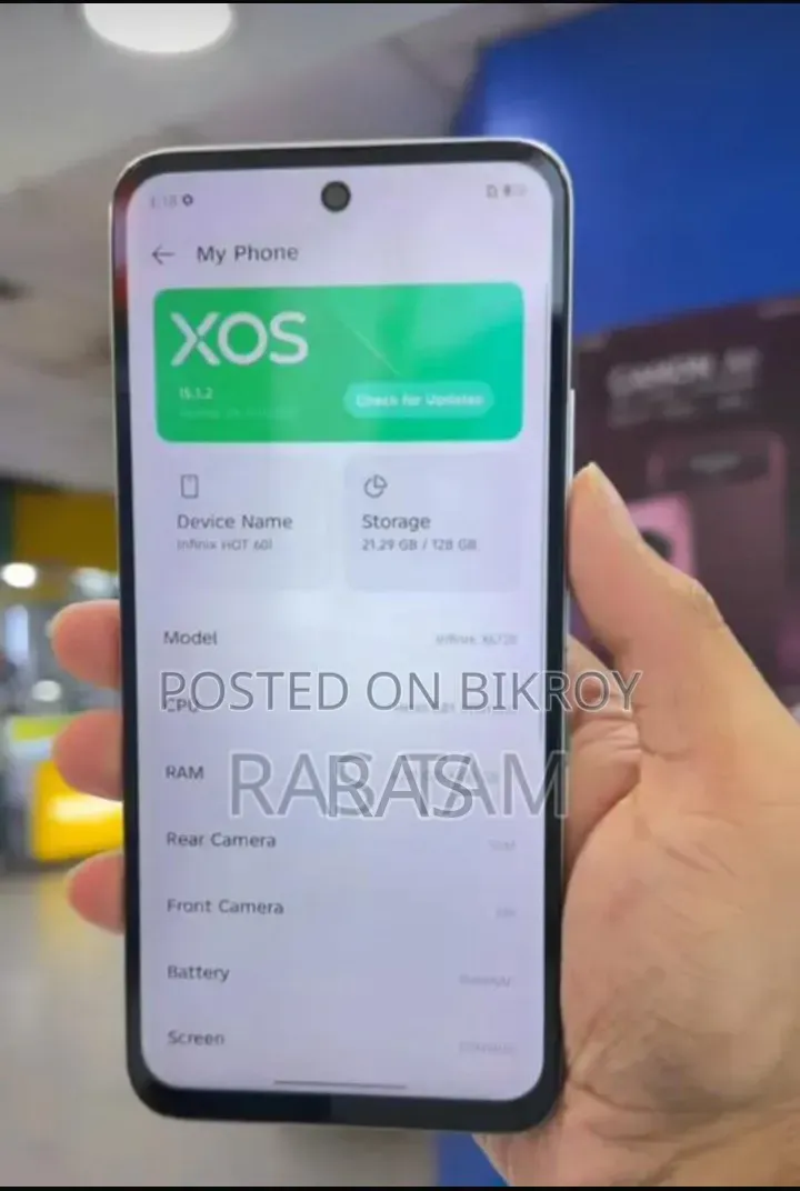 Infinix Hot 60i 128 GB White
