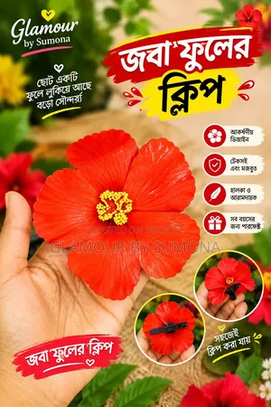 জবা ফুল ক্লিপ